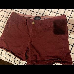 American eagle maroon shorts
